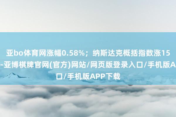亚bo体育网涨幅0.58%;纳斯达克概括指数涨156.35点-亚博棋牌官网(官方)网站/网页版登录入口/手机版APP下载